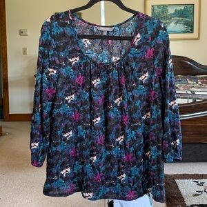 Daisy Fuentes Knit Blouse EUC No Flaws Size XL
